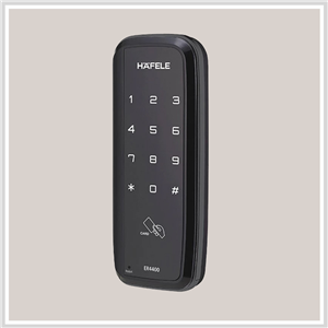 Khóa điện tử Hafele ER4400-TC cho cửa kính / Màu đen, mã số 912.05.701
